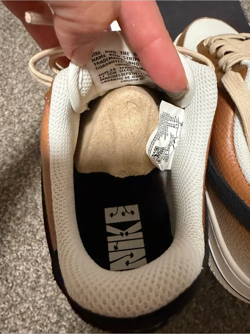 Nike Women’s Air Force 1 Low - sanddrift/sail/black dunks NIB